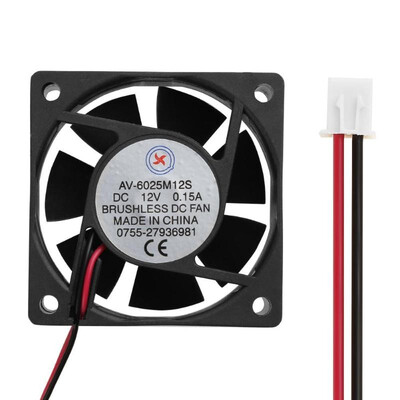 

Low Noise AV-6025M12S DC12V 015A 60x60x25mm Brushless Cooling Fan Cooler