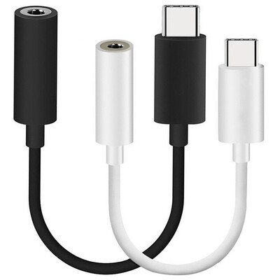 

2PCS USB Type C to 35mm Earphone Headphone Adapter Cable