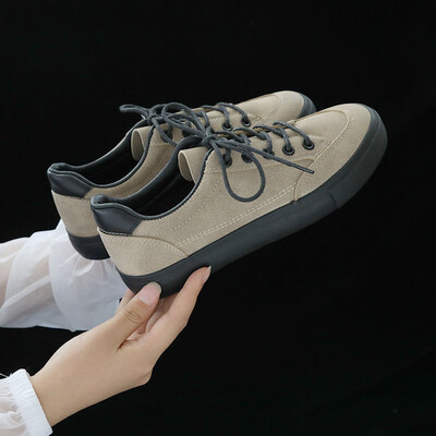 

Little White Shoe Girl 2019 Spring&Autumn New Korean version of 100 Spring basic shoes 100 flat bottom Leisure Spring White sh