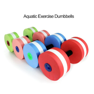 

2Pcs Aquatic Dumbbells EVA Foam Dumbbells Water Aerobics Fitness Barbells Pool Resistance Exercises Equipment Swimming Supplies