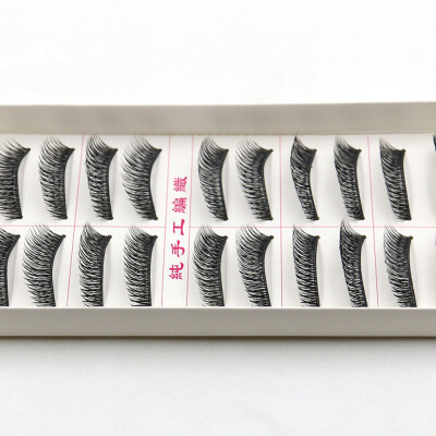 

〖Follure〗10 Pairs Thick Long Cross Party False Eyelashes Black Band Fake Eye Lashes