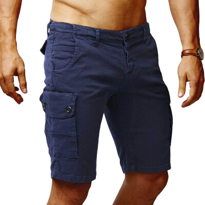 

SUNSIOM Mens Cargo Shorts Casual Multi Pocket Short Twill Cotton Pants Summer -XXL