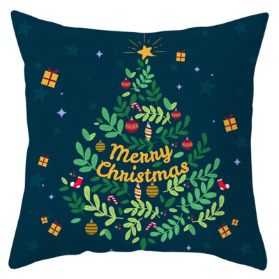 

Christmas Snow Series Pillowcase Printing Throw Pillowcase Christmas Snowman Home Decor Cushion Cover for Sofa Couch