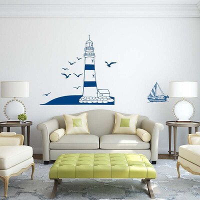 

〖Follure〗Removable Lighthouse Wall Stickers Decals Art Mural Vinyl Home Room Decor DIY