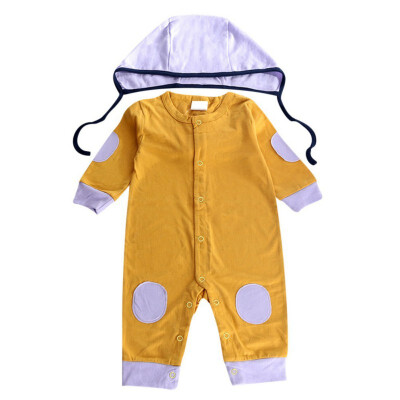 

New Novelty Autumn Infant Baby Girls Long Sleeve Patchwork Rompers Kids Boys Bodysuit Jumpsuit