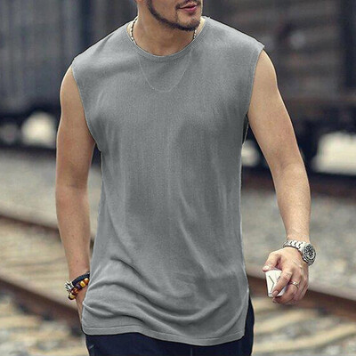 

Toponeto Fashion Mens Summer Casual Slim Patchwork Sleeveless Vest Tank Top Blouse