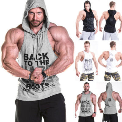 

Mens Gym Stringer Bodybuilding Tank Fitness Singlet Sleeveless Muscle Vest Top