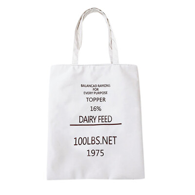 

Tailored Female Canvas Shopping Bag Cartoon Shoulder Bag Student Out Large Capacity Bag