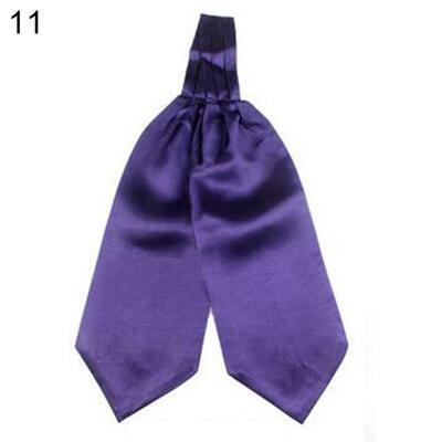 

Adjustable Plain Silky Self Tied Necktie Cravat Men Bow Tie Party Suit Accessory