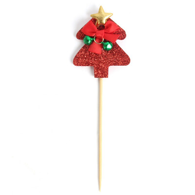 

10Pcs Santa Claus Christmas Cake Cupcake Topper Food Picks Xmas Party Decoration