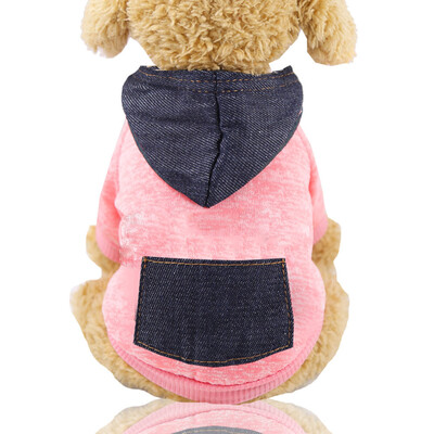 

Gobestart Pet Clothing Hooded Clothes Dog Coat T-Shirt Winter Warm Sweatshirt