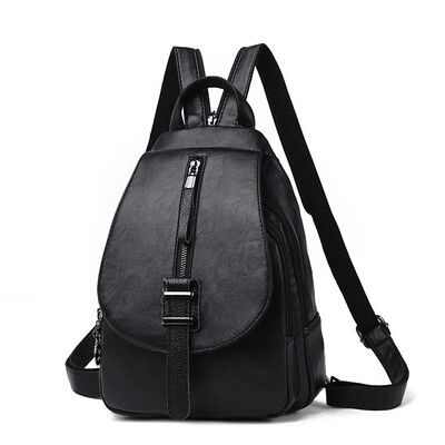 

Backpack 2019 new outdoor waterproof soft leather bag
