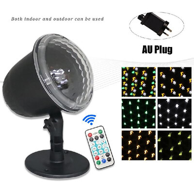

Christmas Projector Lamp Snowflake Led Projection Light Stage Light IP65 Water-resistant Support Time Setting with Remote Control