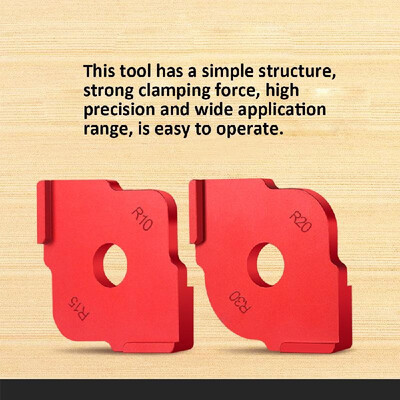 

2pcs Half Round Corner Radius Quick Jig Positioning Template R-angle Locator Aluminum Alloy Engraving Machine for Woodworking