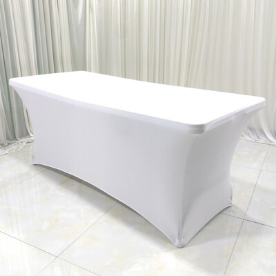 

Polyester Table Cover Stretchable Household Party Table Cover Festive Party Supplies