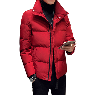

ZHUO DENG NU Mens Short Coats Bread Dress Lapels Loose