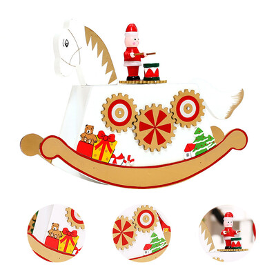 

〖Follure〗Dream Christmas Wooden Carousel Music BoxOf Eight - Box Christmas Tree