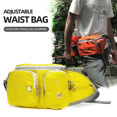 

Dog Waist Bag Waist Pack Adjustable Water Bottle Holder Hiking Running Bag Headphone Hole Poop Bag Dispenser Carry Snacks Toys Sma