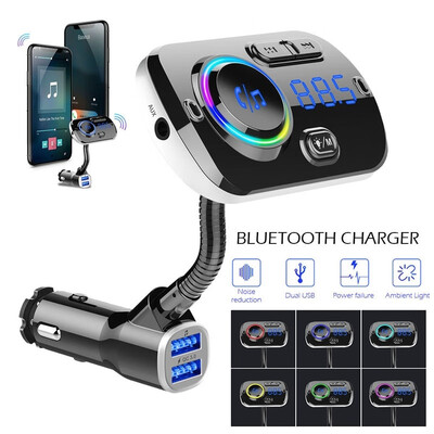 

Bluetooth FM Transmitter Car Kit MP3 Player Radio Adapter Super Fast USB Charger