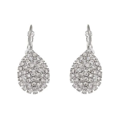 

1Pair Luxury Women Wedding Water Drop Dangle Rhinestone Earrings Girl Pendant Crystal Ear Rings Lady Gift Jewelry