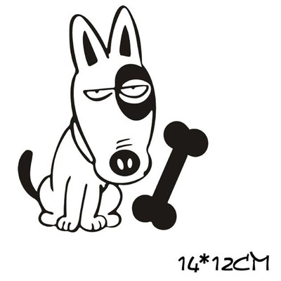 

Cartoon Dog Car Stickers Personality Car Window Sticker Car Styling Accessories