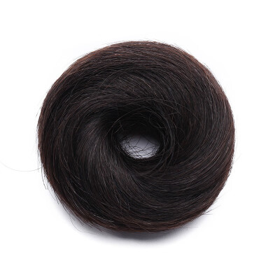 

100 Human Hair Bun Messy Bun Hair Extension Hair Piece for Women Wedding Wavy Curly Messy Donut Hair Chignons Hairpiece