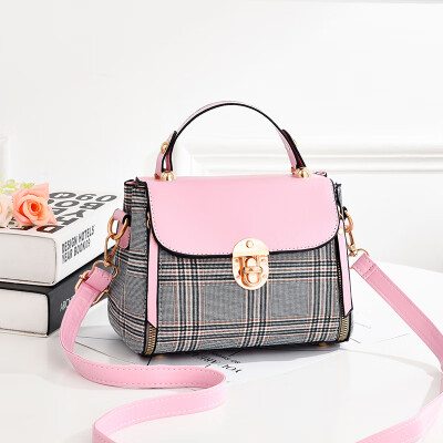 

Upper New Little Womens Style Korean Version Fashion Chequered Ladies Handbag with One Shoulder