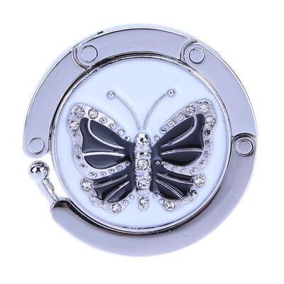 

Portable Metal Foldable Bag Purse Hook Bag Hanger Handbag Holder Butterfly