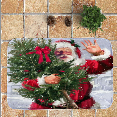 

Tailored Christmas Festival Entrance Door Bathroom Mat Indoor Bath Decor