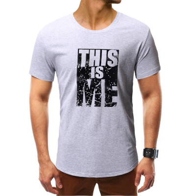

Toponeto Fashion Men Casual Summer Print Short Sleeve O-Neck Tops Blouse T-Shirt