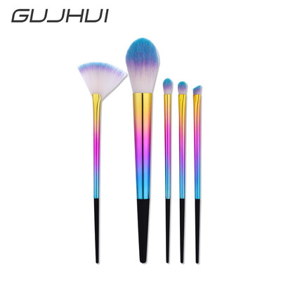 

Toponeto New 5Pcs Blending Pencil Foundation Eye shadow Makeup Brushes Eyeliner Brush