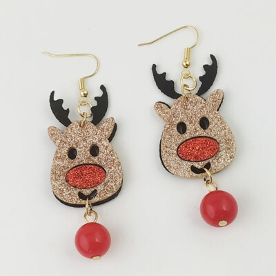 

Fashion Women Christmas Earrings Santa Snowman Elk Drop Dangle Ear Stud Ear Hook