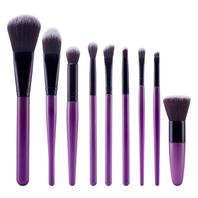 

Pro Makeup 9Pcs Brushes Set Powder Foundation Blush Tool