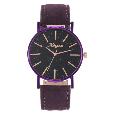 

RM Women Leather Belt Watch Starry Sky Geneva Simple Belt Watch