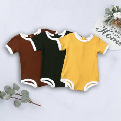 

US Newborn Baby Boy Girls Kids Romper Jumpsuit Knitting Pit Sumsuit Clothes Tops