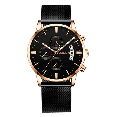 

Gobestart Luxury Watches Quartz Watch Stainless Steel Dial Casual Bracele Watch