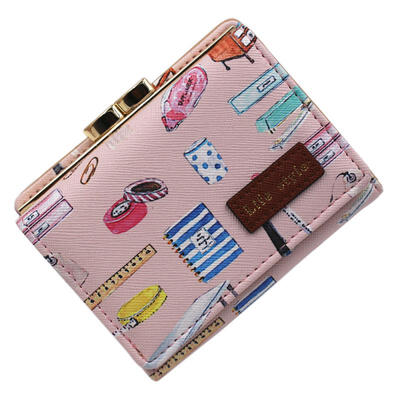 

Cartoon Animals Bottles Printing Coin Purse Young Students Personality Purse With Card Holder Short Wallets For Women
