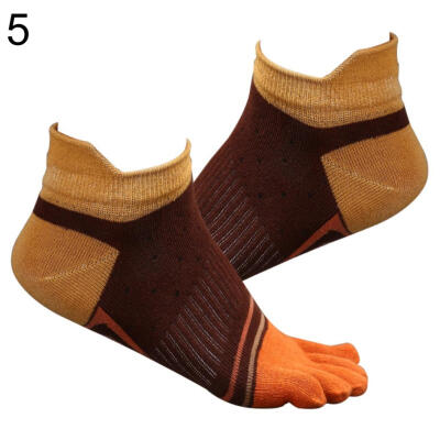 

Fashion Men Soft Breathable Cotton Five Toe Socks Casual Sport Running Socks