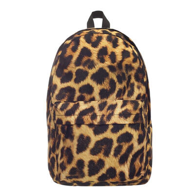 

Street Women 3D Leopard Printed Backpacks Girls Travel Shoulder School Bags