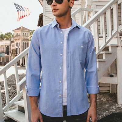 

Luxury Mens Stylish Casual Dress Shirt Slim Fit T-Shirt Long Sleeve Formal Tops
