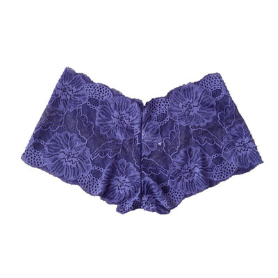 

Toponeto Lace Flat Pants Low Waist Sexy Jacquard Ladies Underpant Without Elasticity