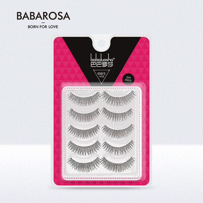 

Babarosa fake eyelashes 10 pairs natural fresh natural curling long thick nude makeup