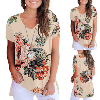 

Starmoon Womens Basic V Neck Short Sleeve T Shirts Summer Casual Tops