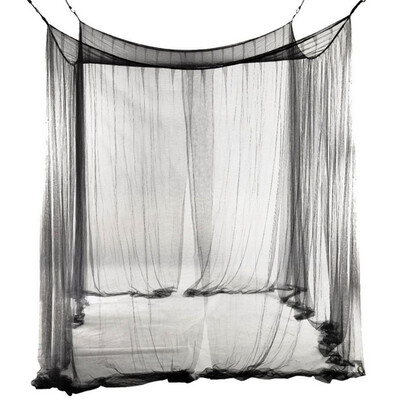 

4 Corner Post Bed Canopy Square Bedding Insect Net Bedroom Bed Sleeping Curtains Hanging Bed Valance