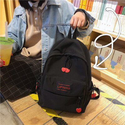 

Ins schoolbag female Korean high school students campus simple Joker Mori ancient feeling girl light backpack