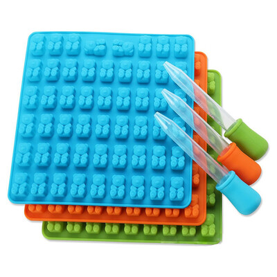 

Gobestart 53 Cavity Silicone Gummy Bear Chocolate Mold Candy Maker Ice Tray Jelly Moulds
