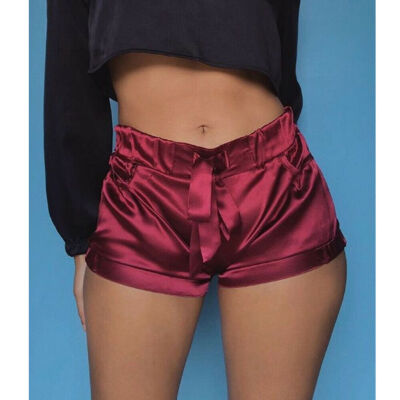 

Women Satin Sports Casual Beach Running Slim Yoga Ladies Shorts Push Up Pants