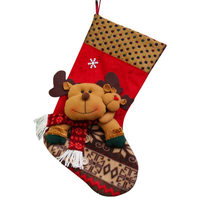 

Household Decoration Christmas Stockings Cute Candy Gift Bag Portable Santa Claus Christmas Decoration