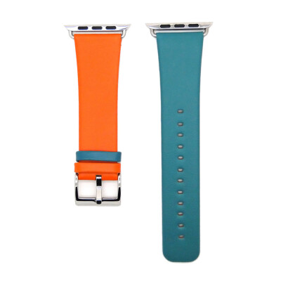 

〖Follure〗Colorblocking Leather Watch Strap Bracelet Wrist Band For Apple Watch 4 44MM