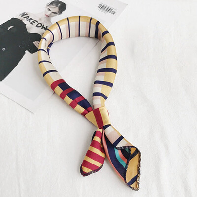 

New Silk Scarf Head Scarf MsProfessional Variety Decorative Print Scarf For Daily Decoration Business Party